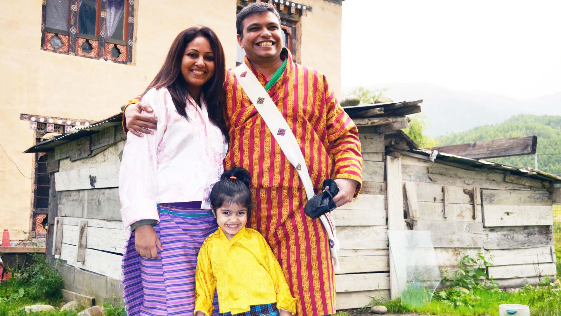 Mr. Royston and Family in Bhutan