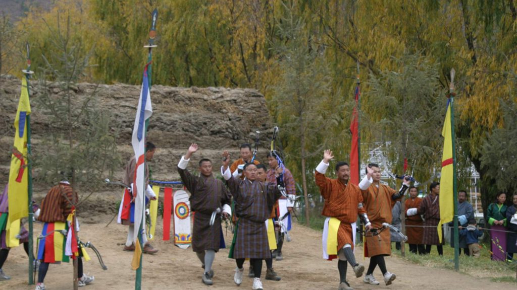 An Archery Match in Bhutan